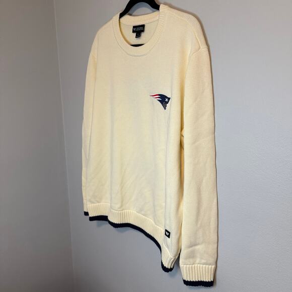 New England Patriots NFL The Wild Collective Embroidered Sweater Mens Size L New - Picture 7 of 7